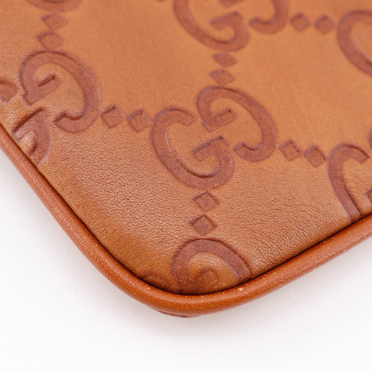 Gucci Brown Leather Pouch ( )