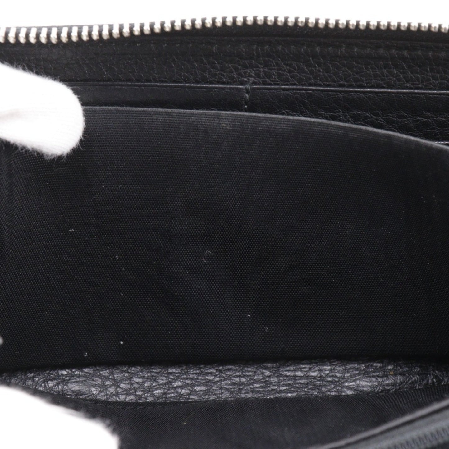 Gucci Black Leather Long Wallet (Bi-Fold) ( )