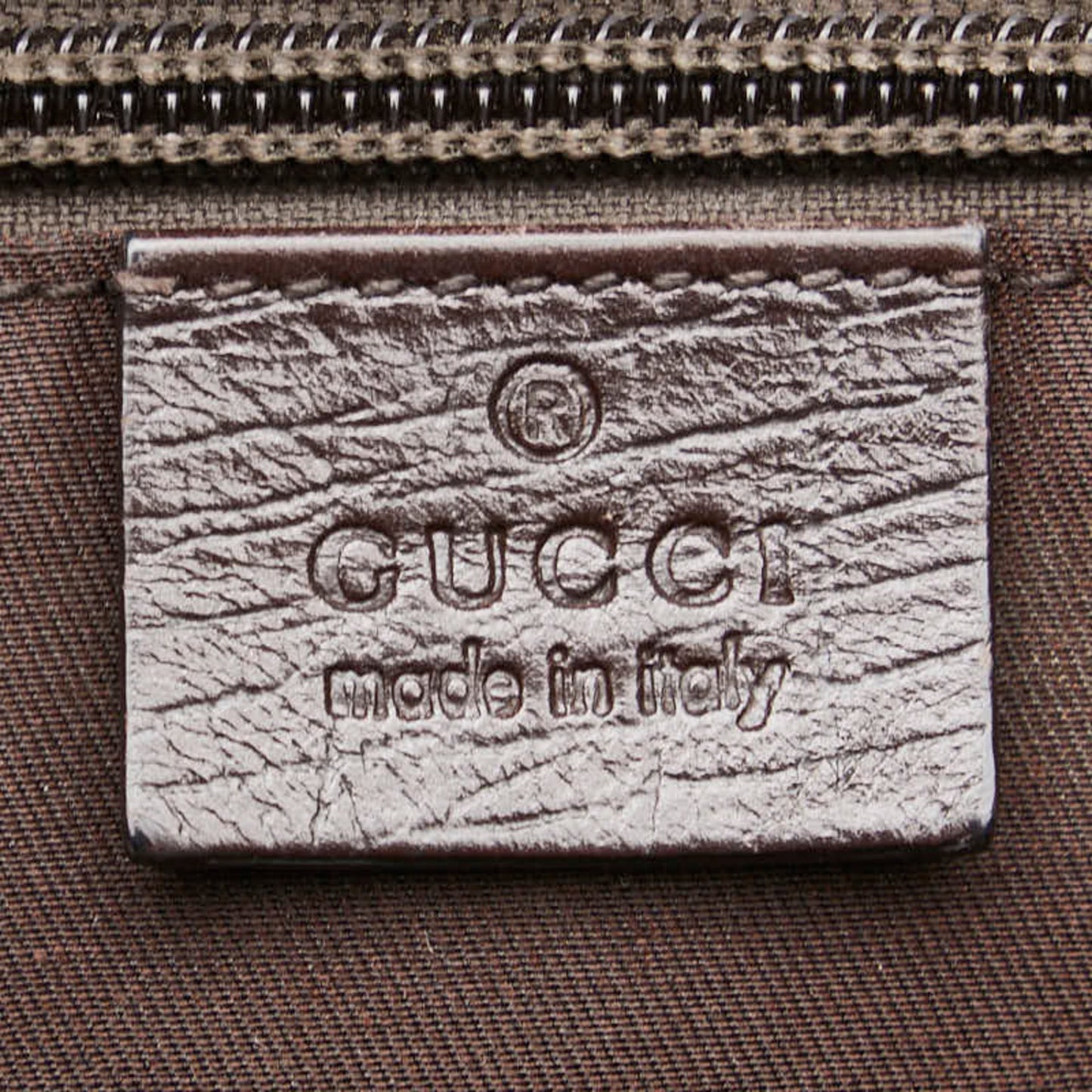 Gucci Beige Brown Pvc Leather Tote Bag ( )