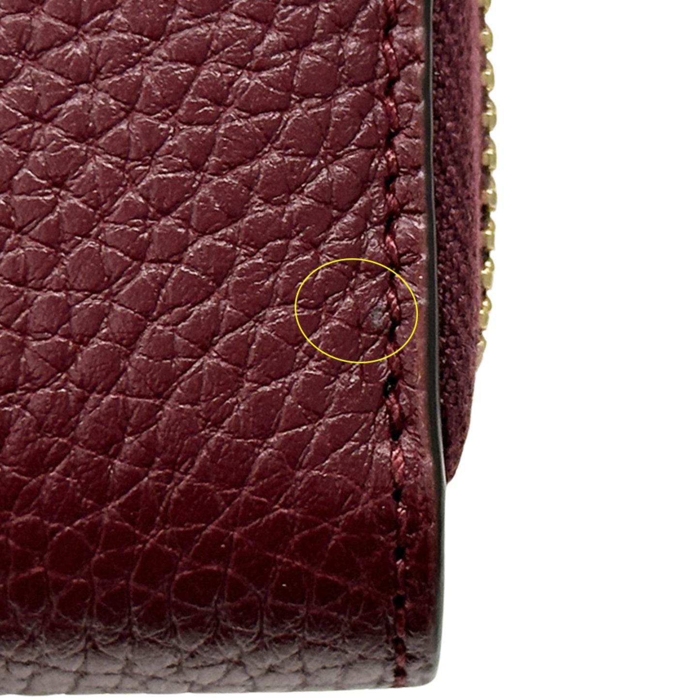 Gucci Bamboo Bordeaux Leather Long Wallet (Bi-Fold) ( )