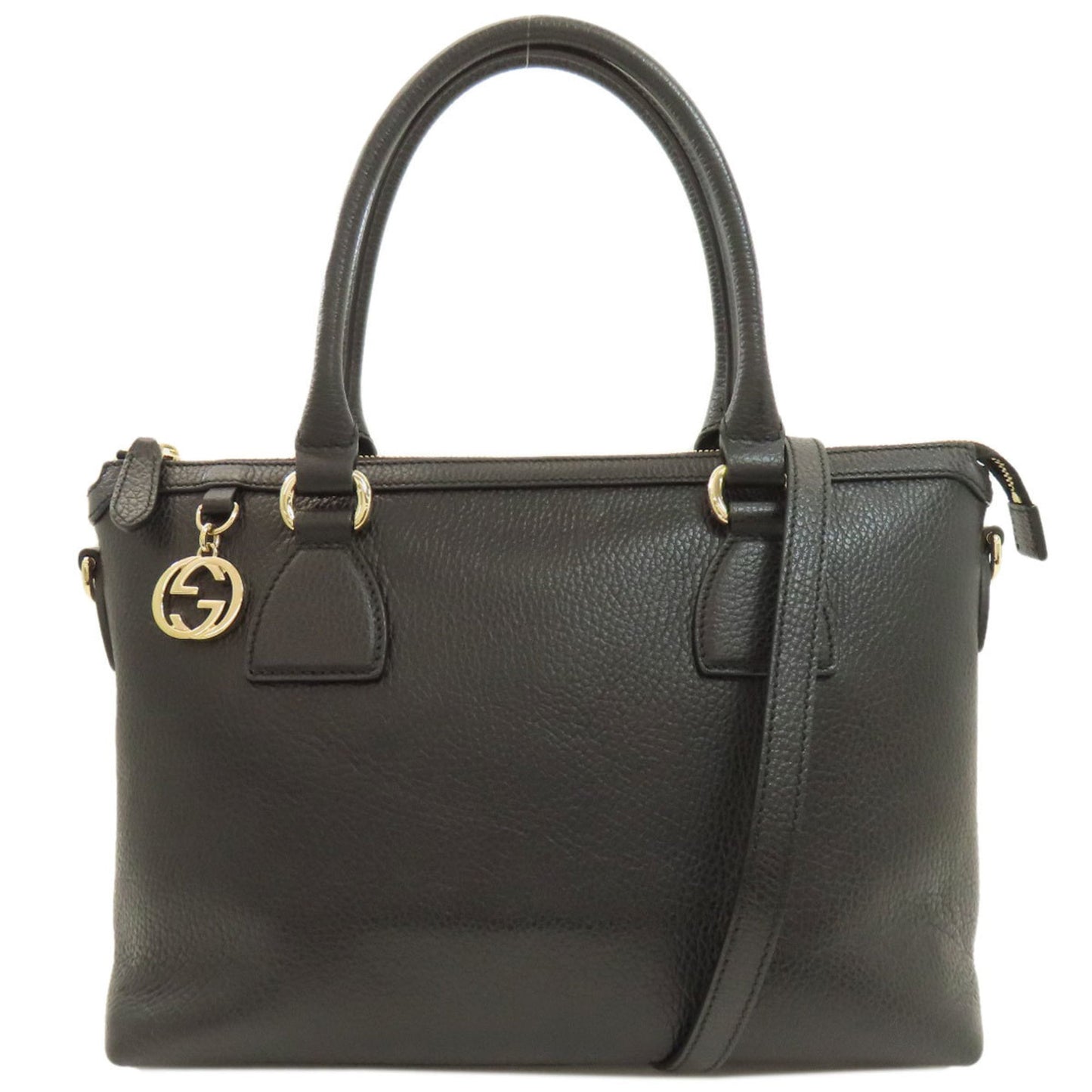 Gucci Black Leather Handbag ( )