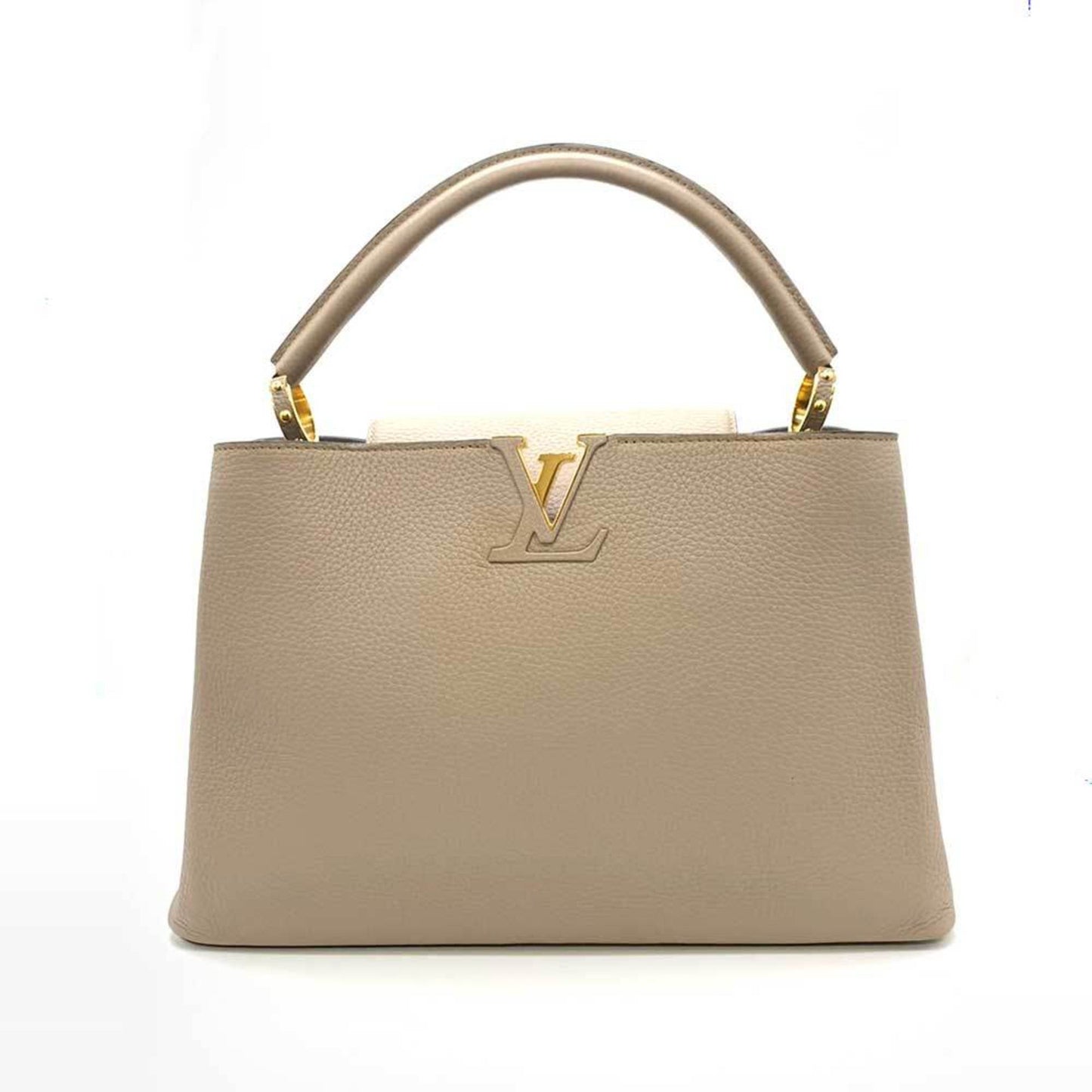 LOUIS VUITTON Bag Capucines MM Gale Beige Greige Handbag One Handle Studded LV Ladies Taurillon Leather M94428 LOUISVUITTON