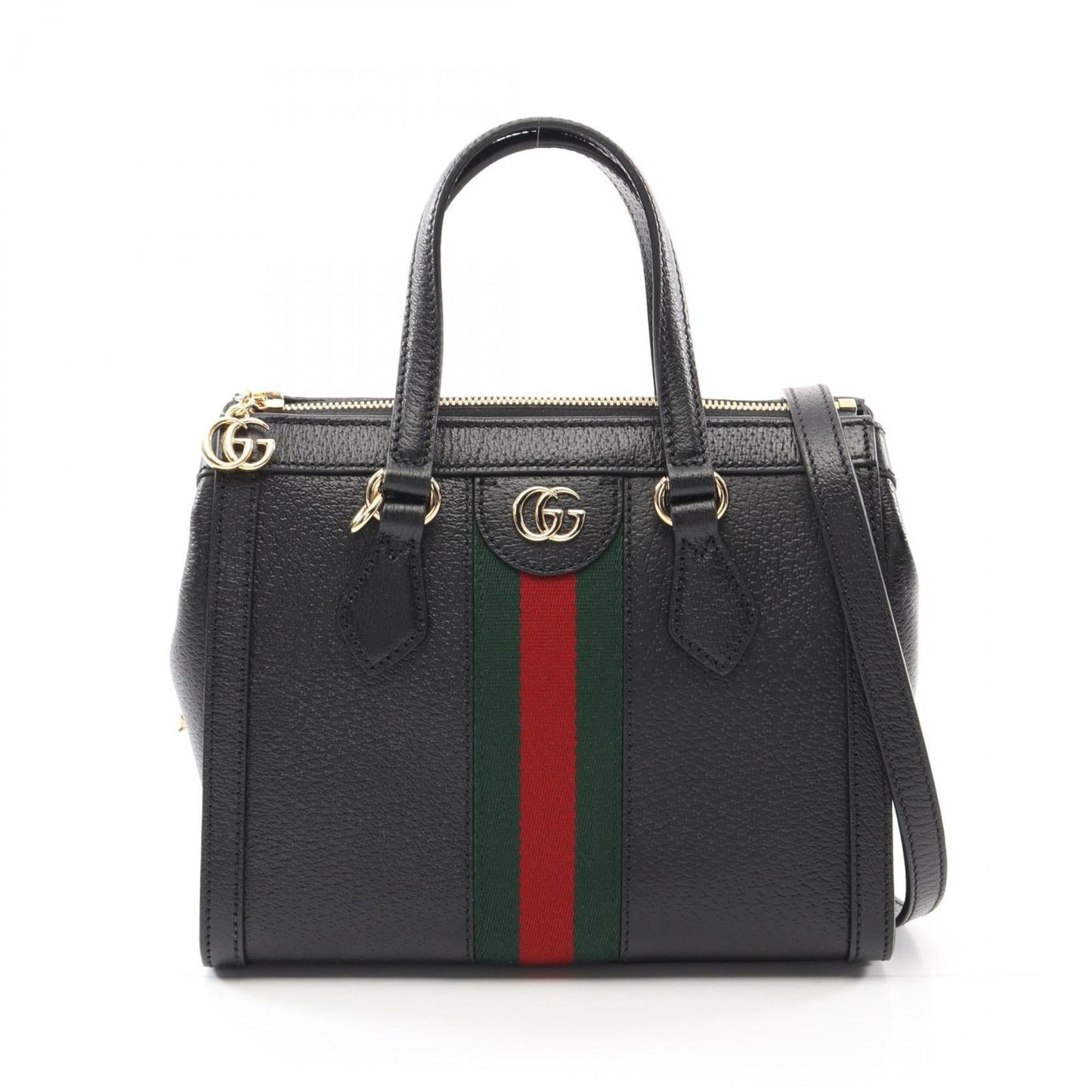 Gucci Black Multi-Color Leather Handbag ( )