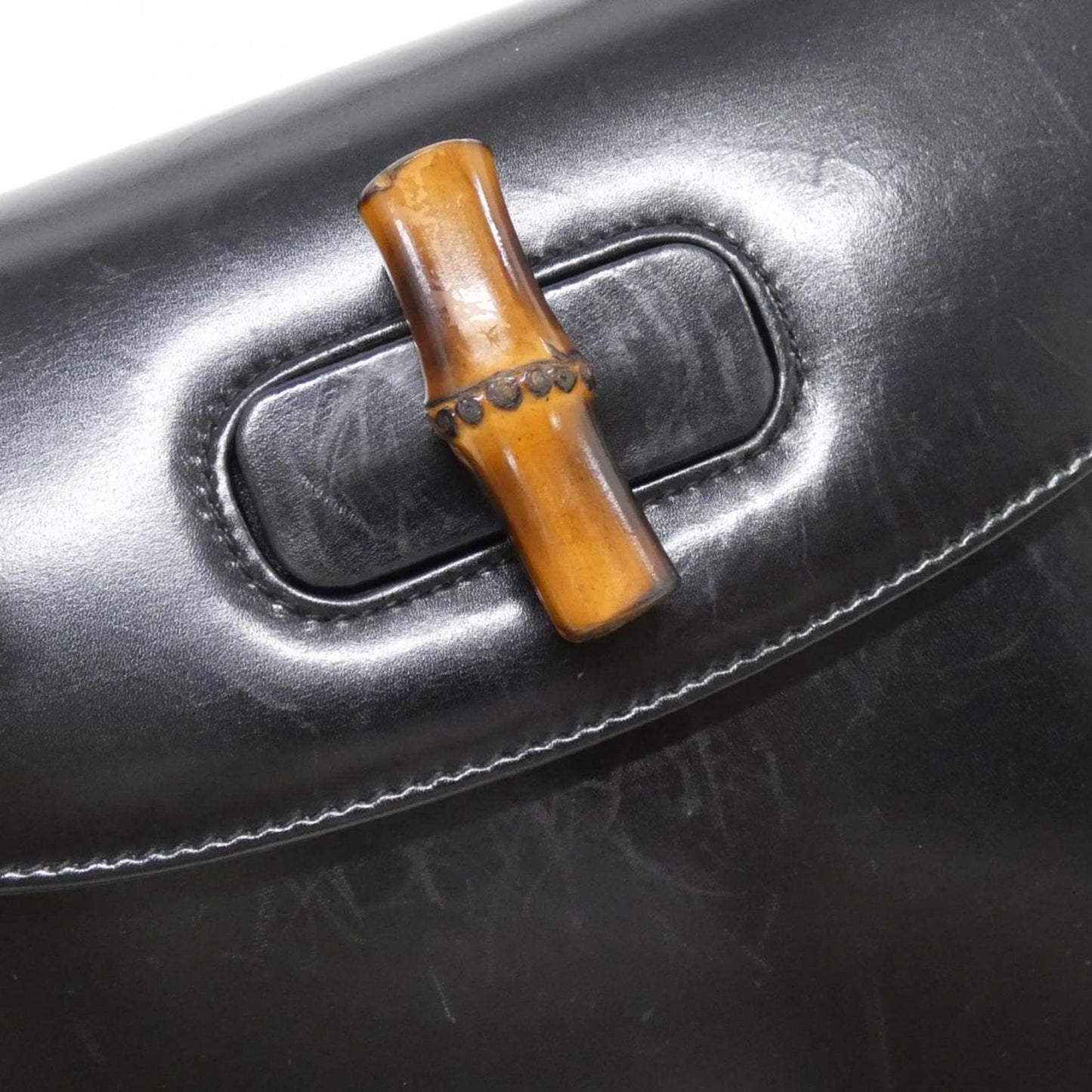 Gucci Black Leather Handbag ( )