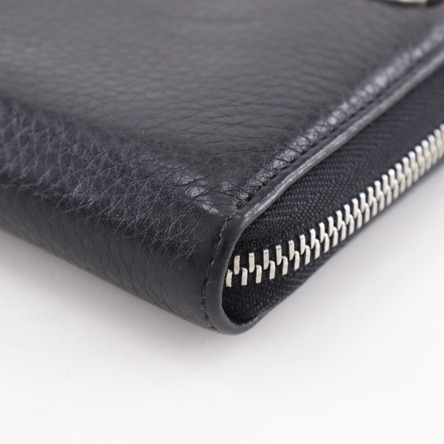 Gucci Black Leather Long Wallet (Bi-Fold) ( )