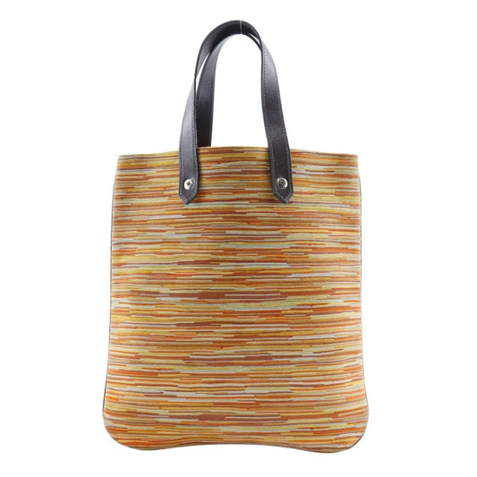 Hermes Orange Vibrato Leather Handbag Tote Bag ( )