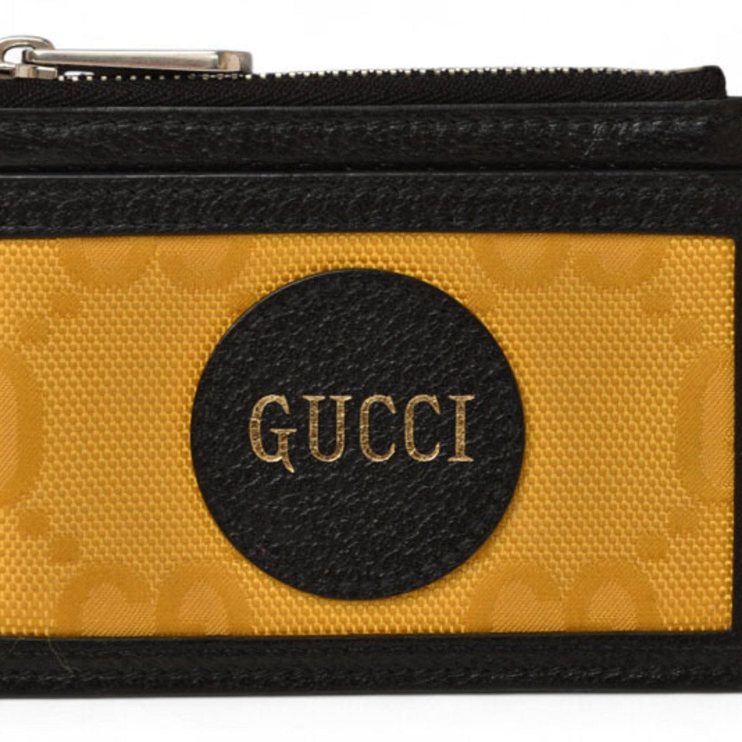 Gucci Black Yellow Leather Coin Purse/Coin Case ( )