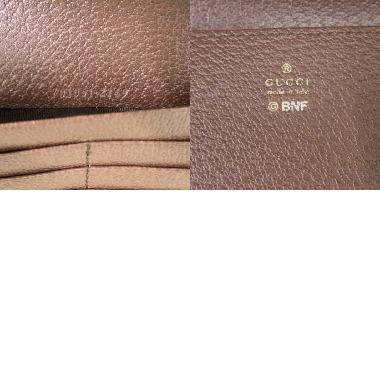 Gucci Beige Brown Multi-Color Gg Supreme Chain/Shoulder Wallet ( )