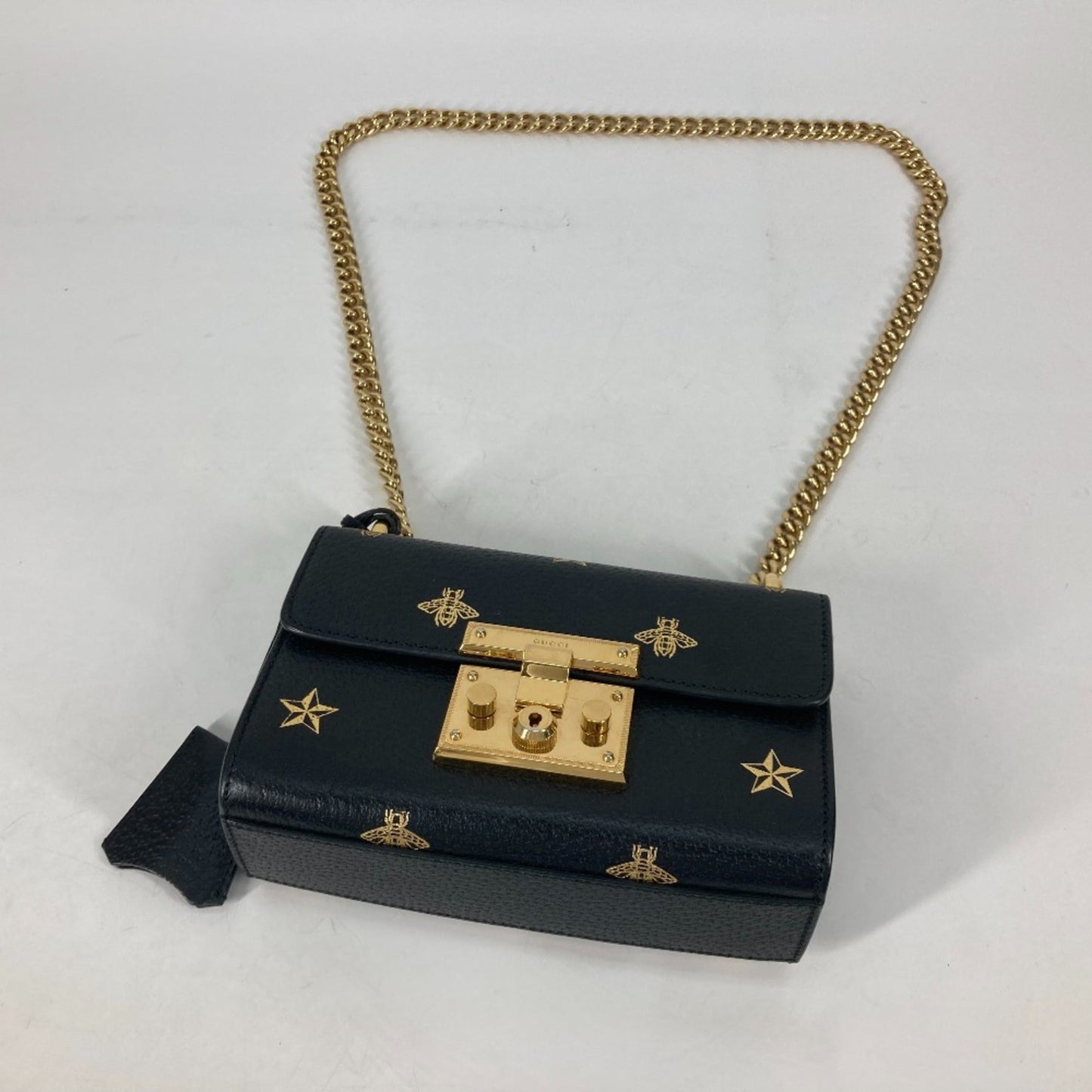 Gucci Black Leather Shoulder Bag ( )