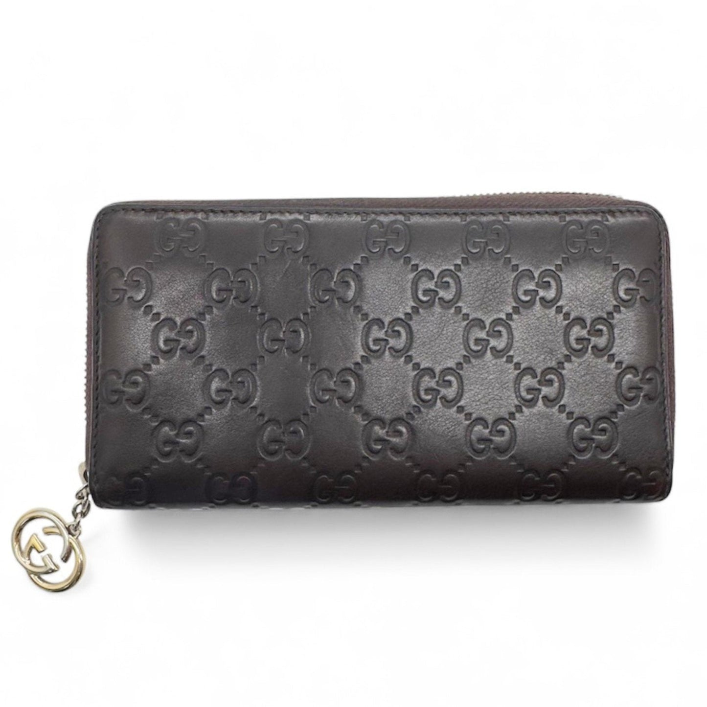 Gucci Brown Leather Long Wallet (Bi-Fold) ( )