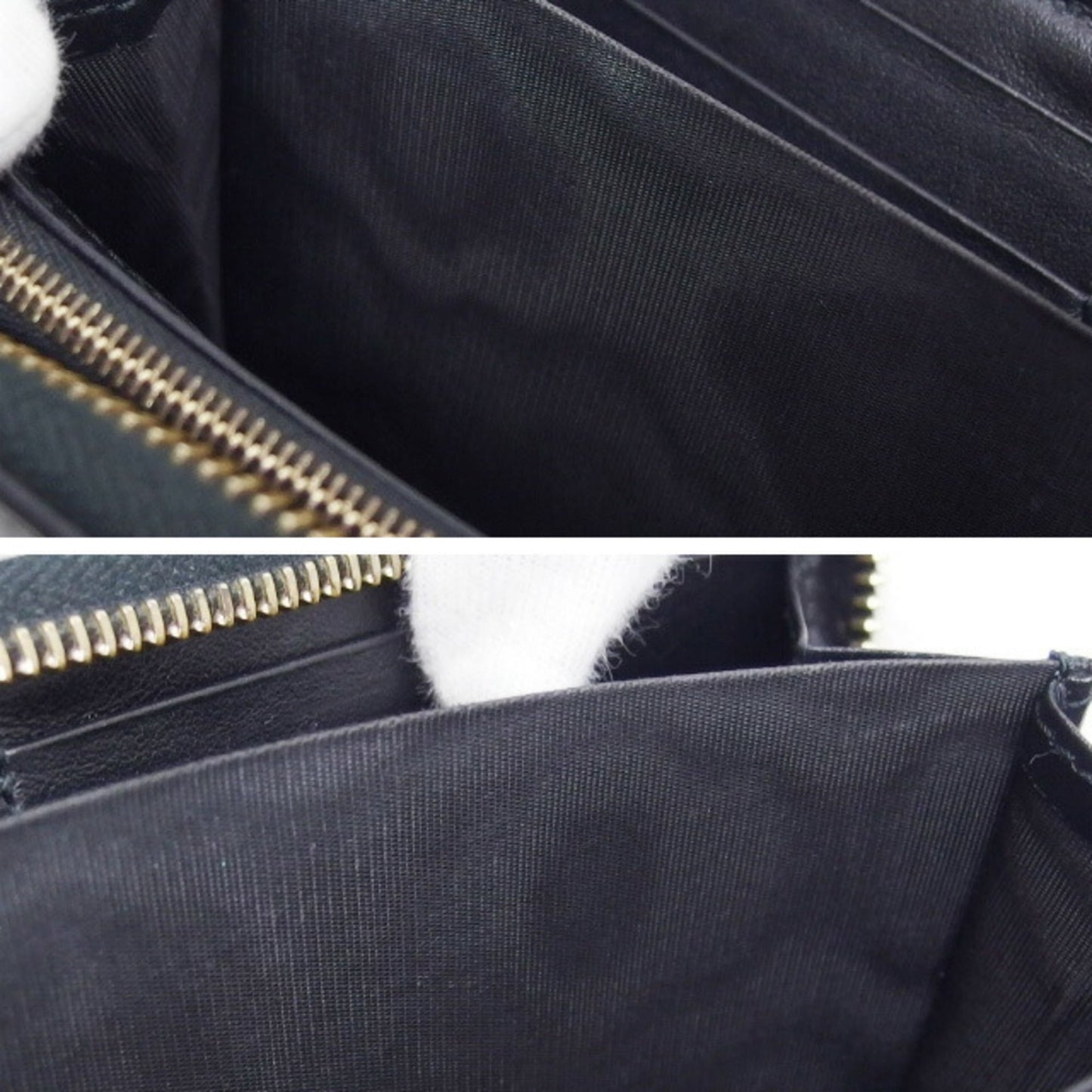 Gucci Black Leather Long Wallet (Bi-Fold) ( )