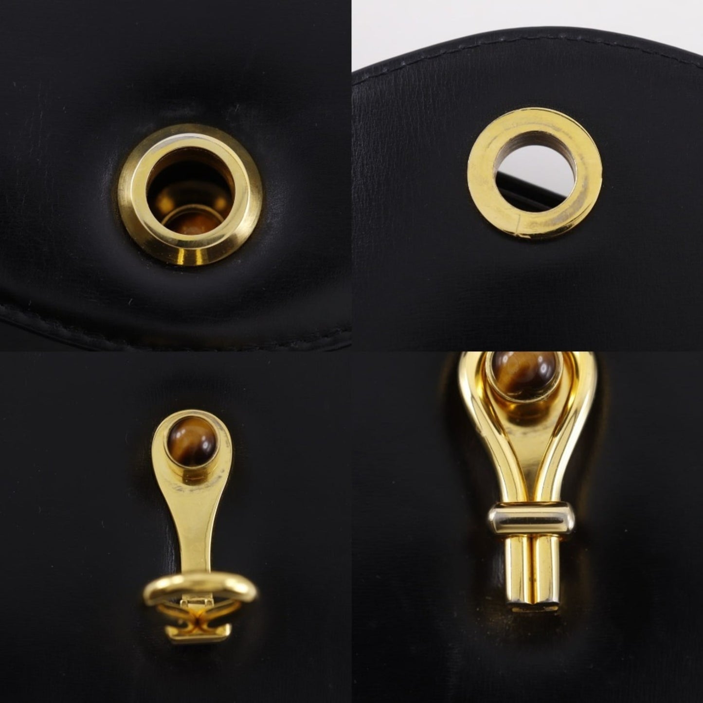 Gucci Black Leather Shoulder Bag ( )