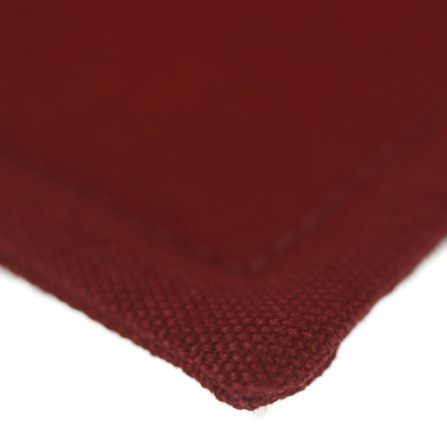 Hermes Bordeaux Cotton Canvas Leather Clutch Bag Pouch ( )