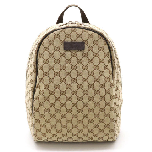 Gucci Leather Canvas Backpack