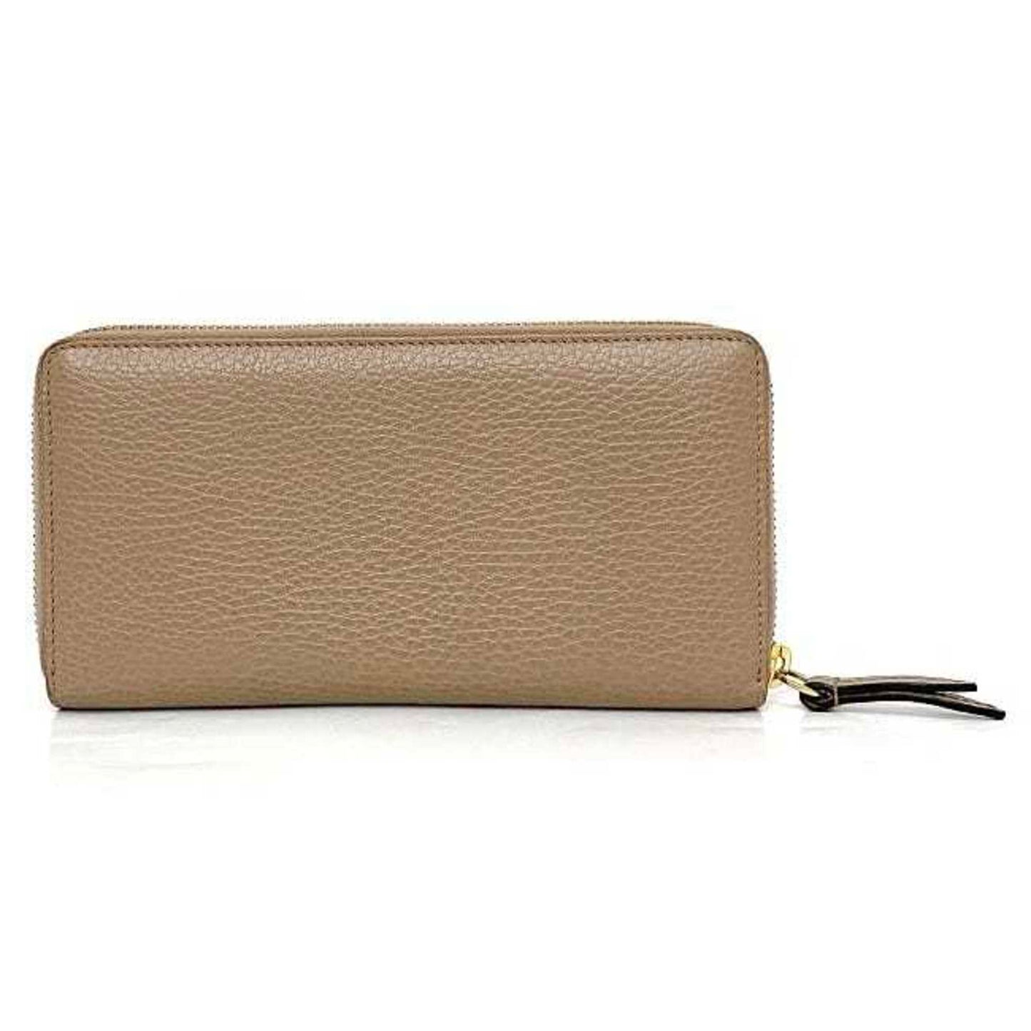 Gucci Pink Beige Leather Long Wallet (Bi-Fold) ( )