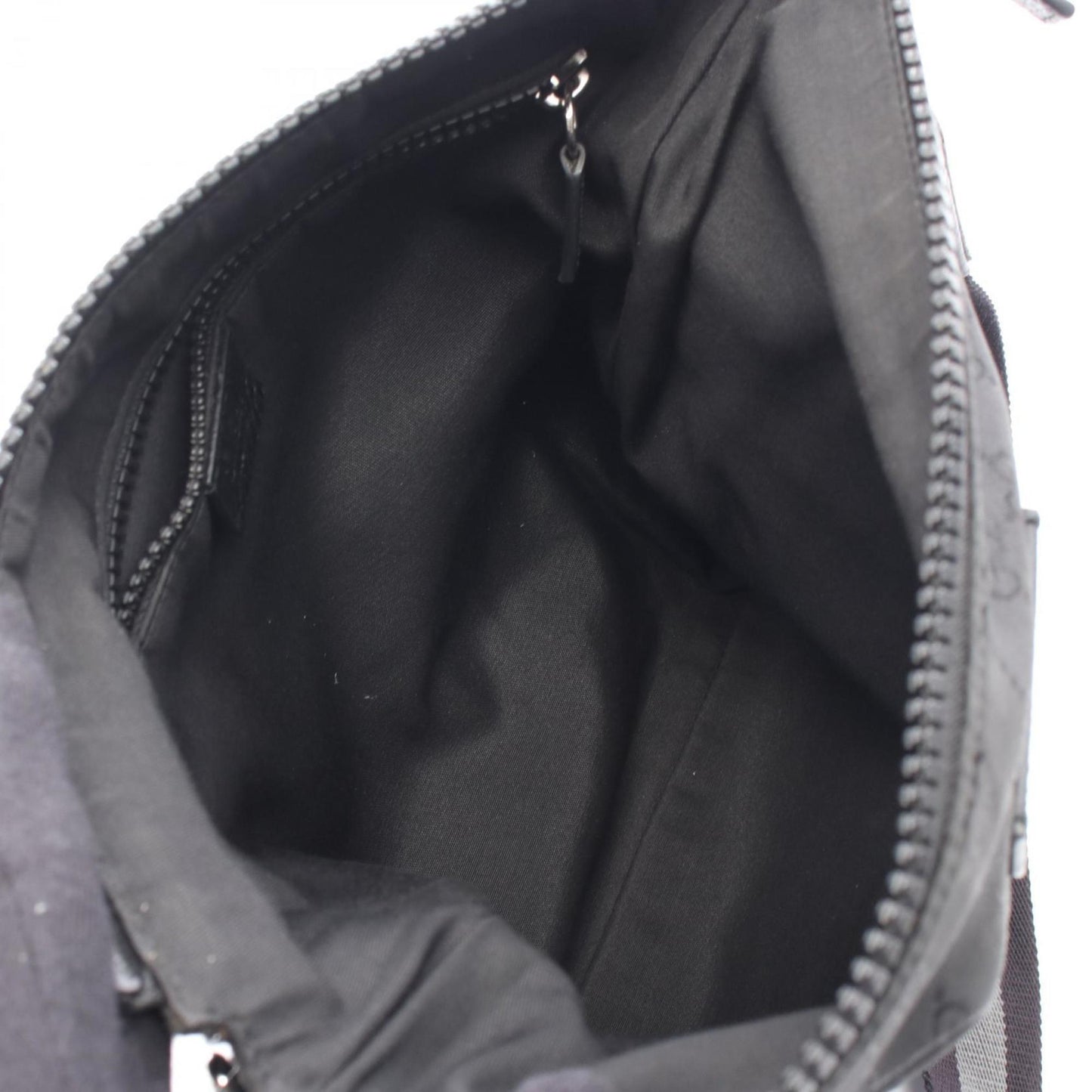 Gucci Black Nylon Leather Shoulder Bag ( )