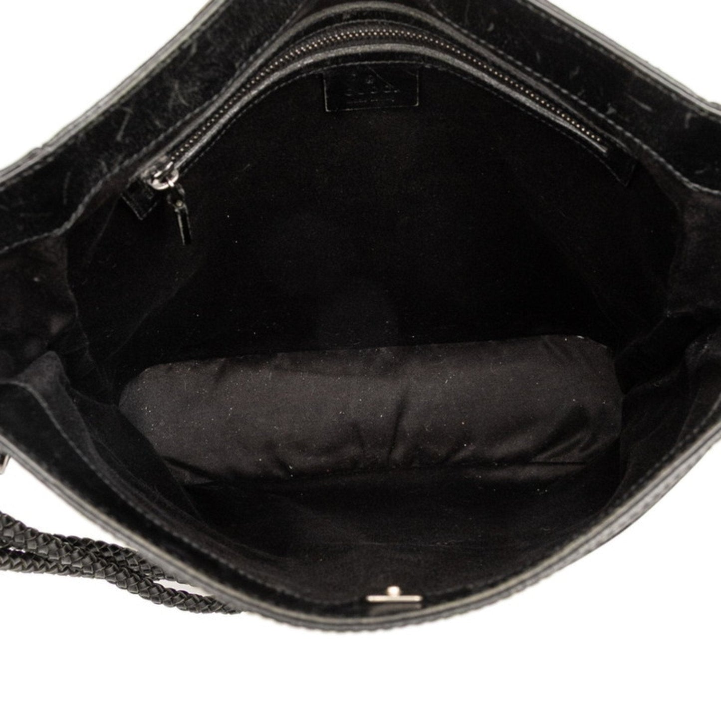 Gucci Black Canvas Leather Shoulder Bag ( )