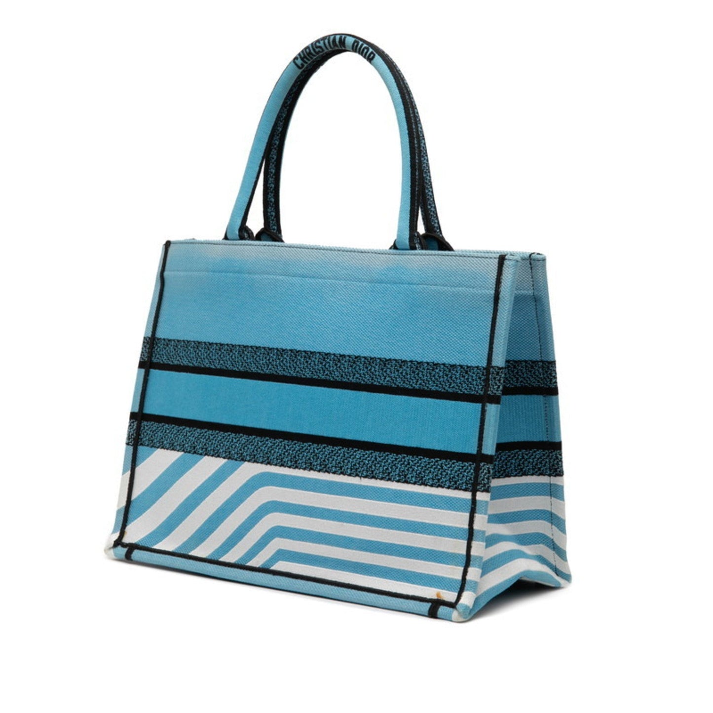 Christian Dior Light Blue Multi-Color Canvas Tote Bag ()
