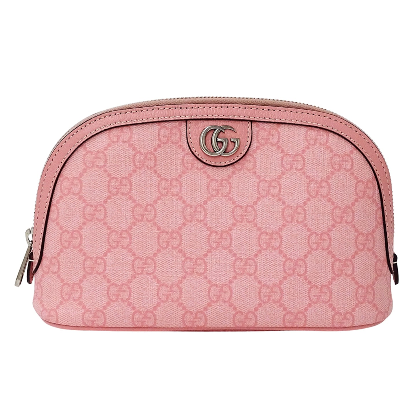 Gucci Pink Gg Supreme Pouch ( )