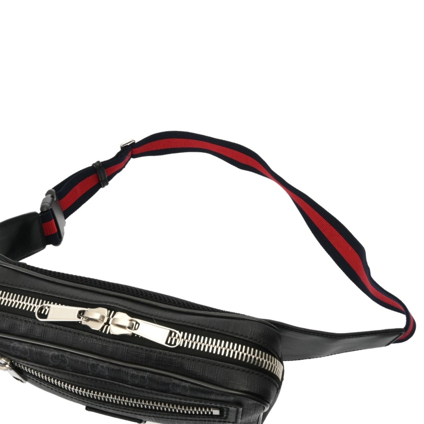Gucci Black Gray Gg Supreme Canvas Sling Bag ( )