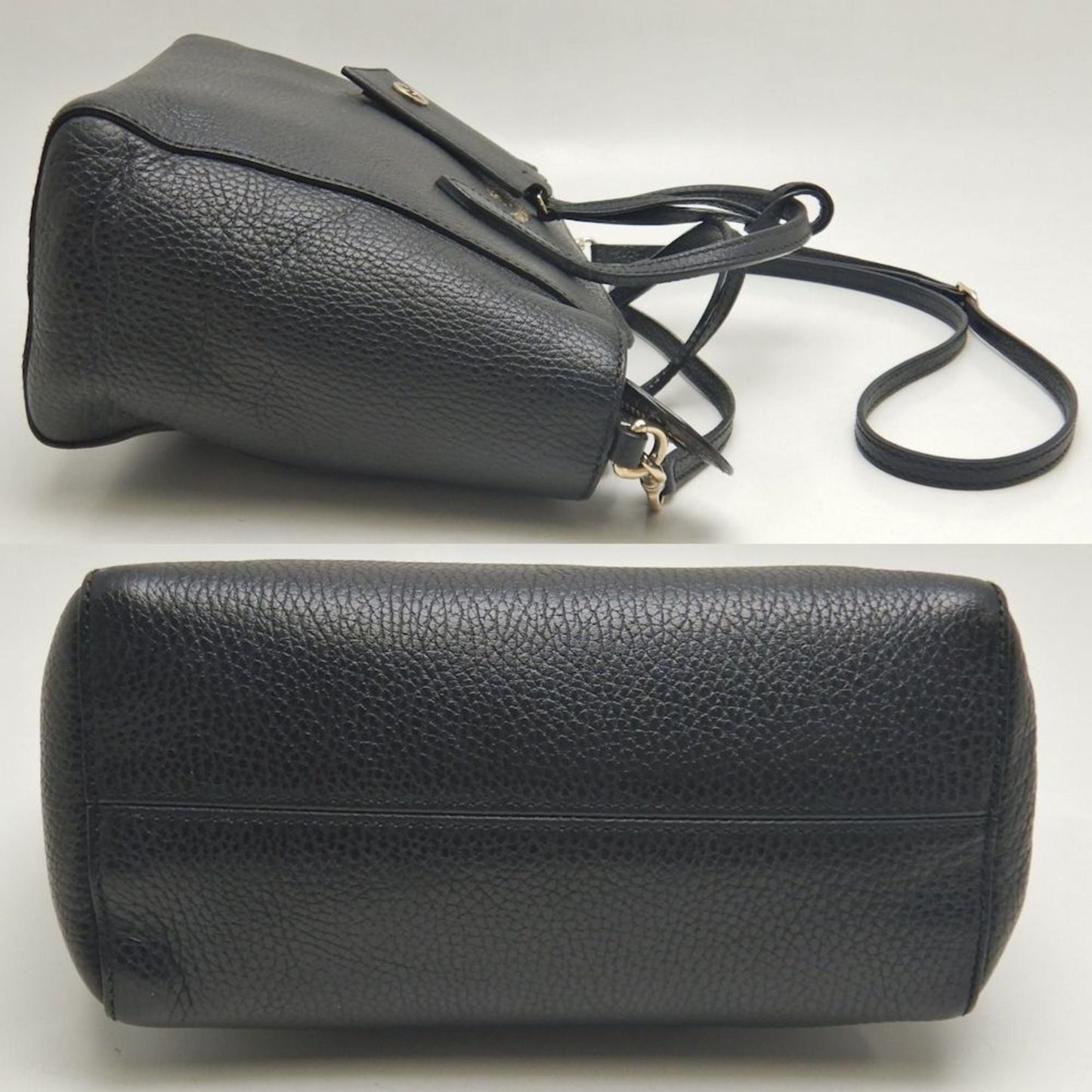 Gucci Black Leather Handbag ( )