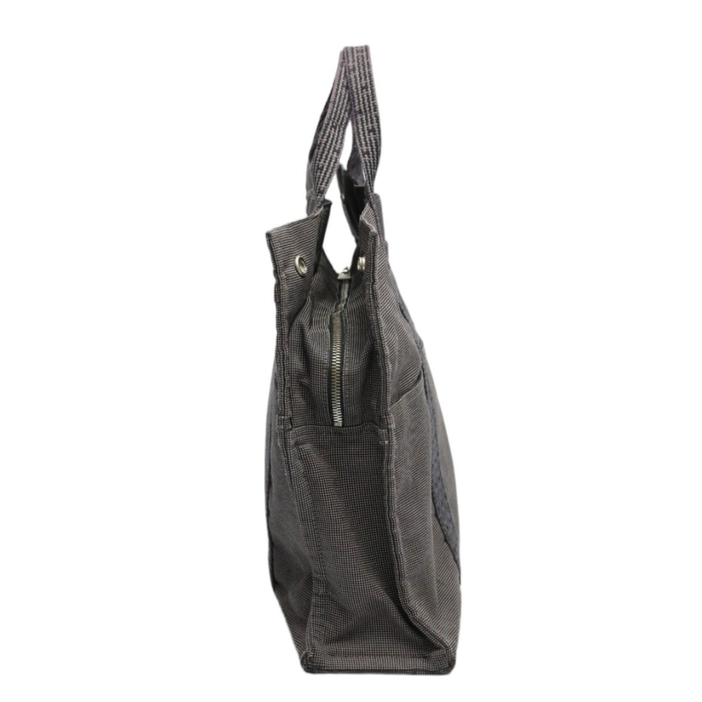 Hermes Gray Canvas Tote Bag ( )
