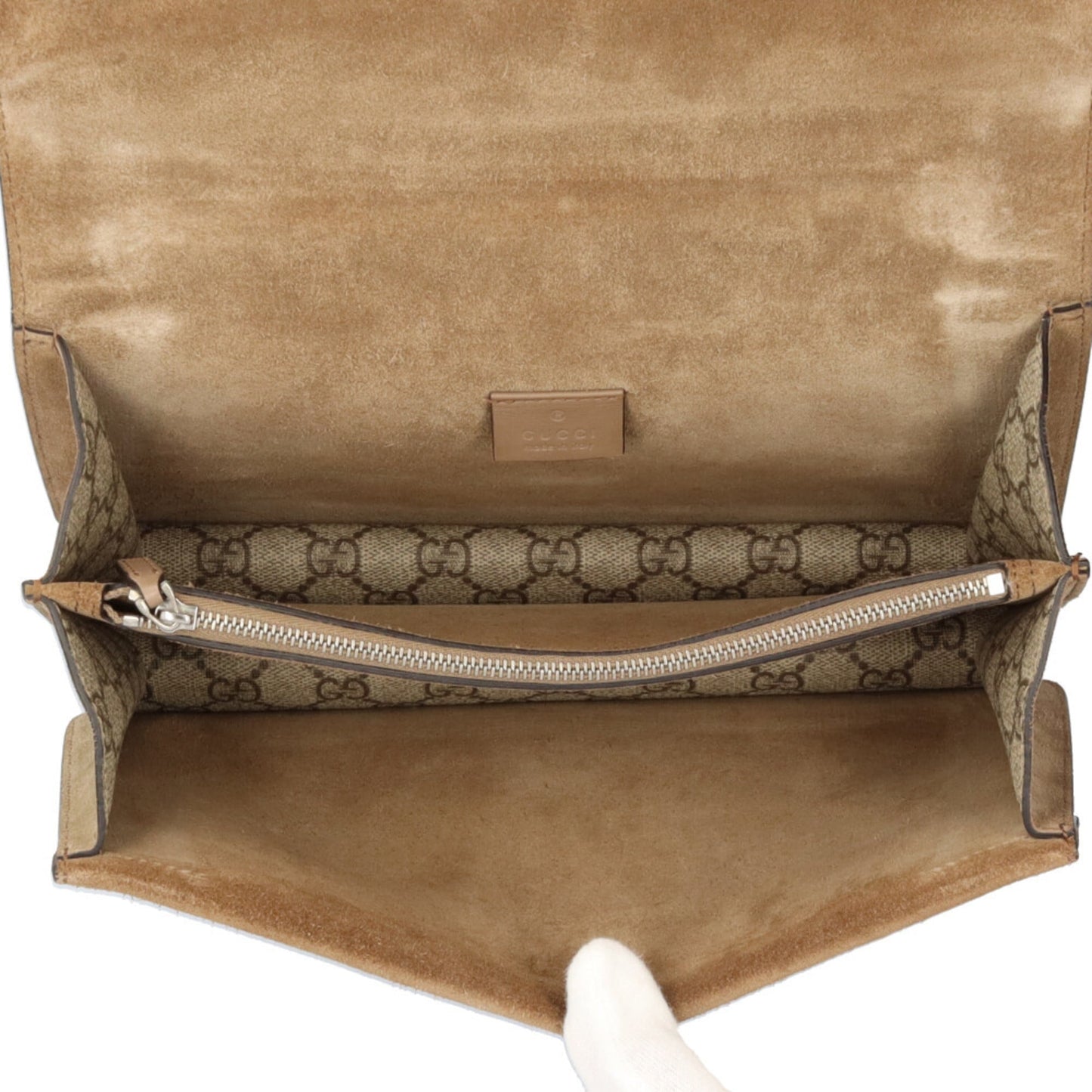 Gucci Beige Gg Supreme Shoulder Bag ( )