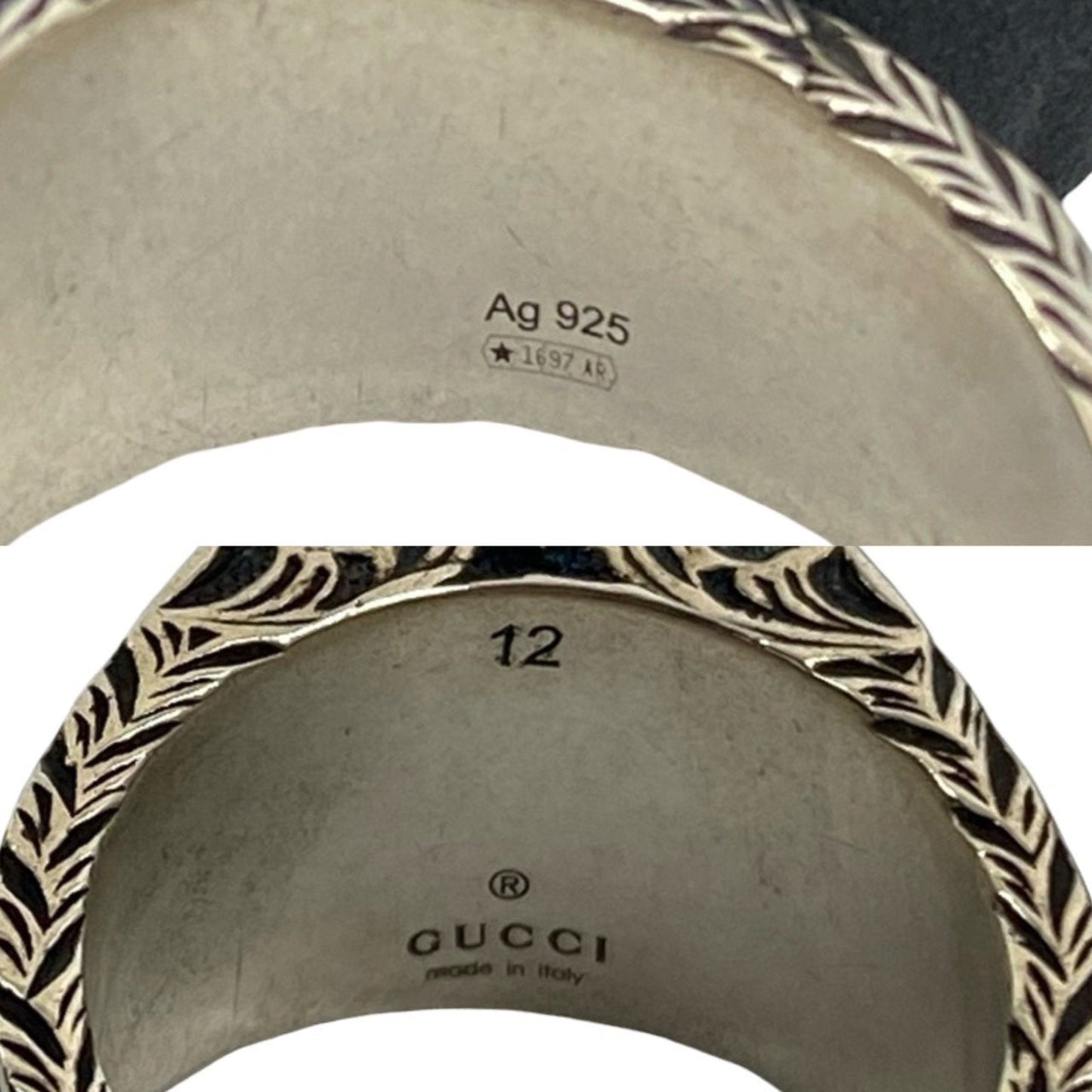 Gucci Silver Silver 925 Band Ring ( )