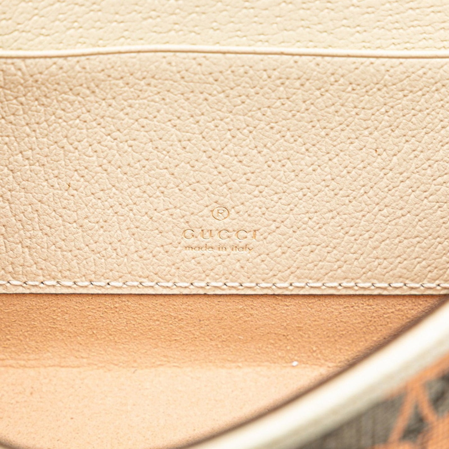 Gucci Padlock Beige Pvc Leather Handbag Shoulder Bag ( )