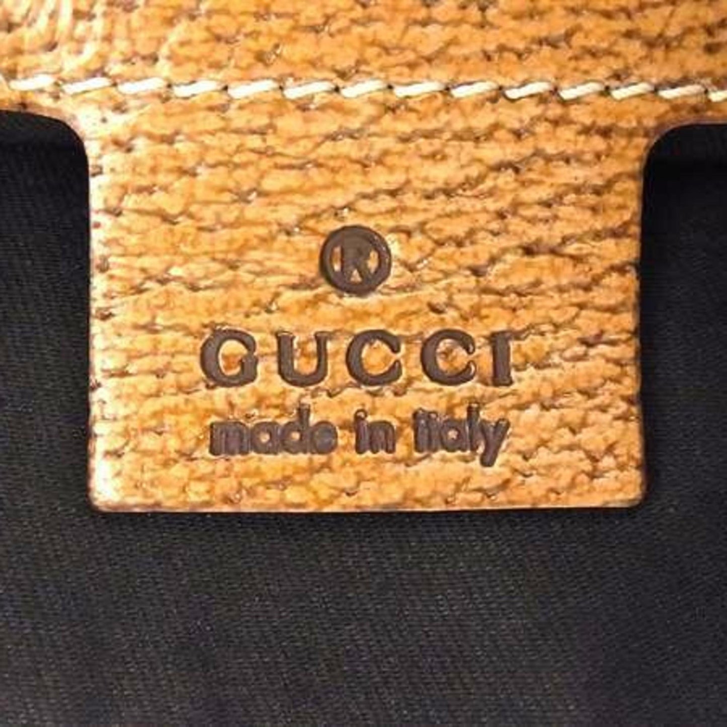 Gucci Brown Gg Canvas Handbag Shoulder Bag Tote Bag ( )