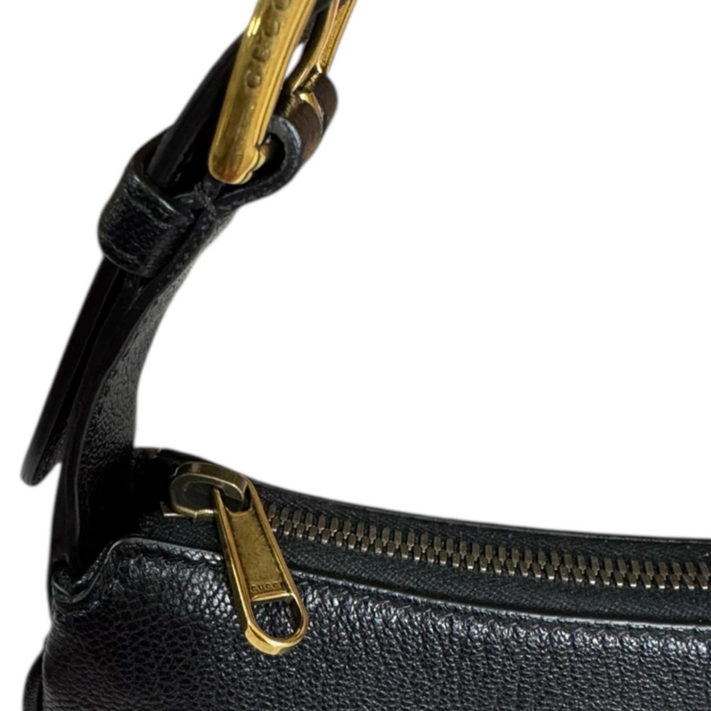 Gucci Black Leather Handbag ( )