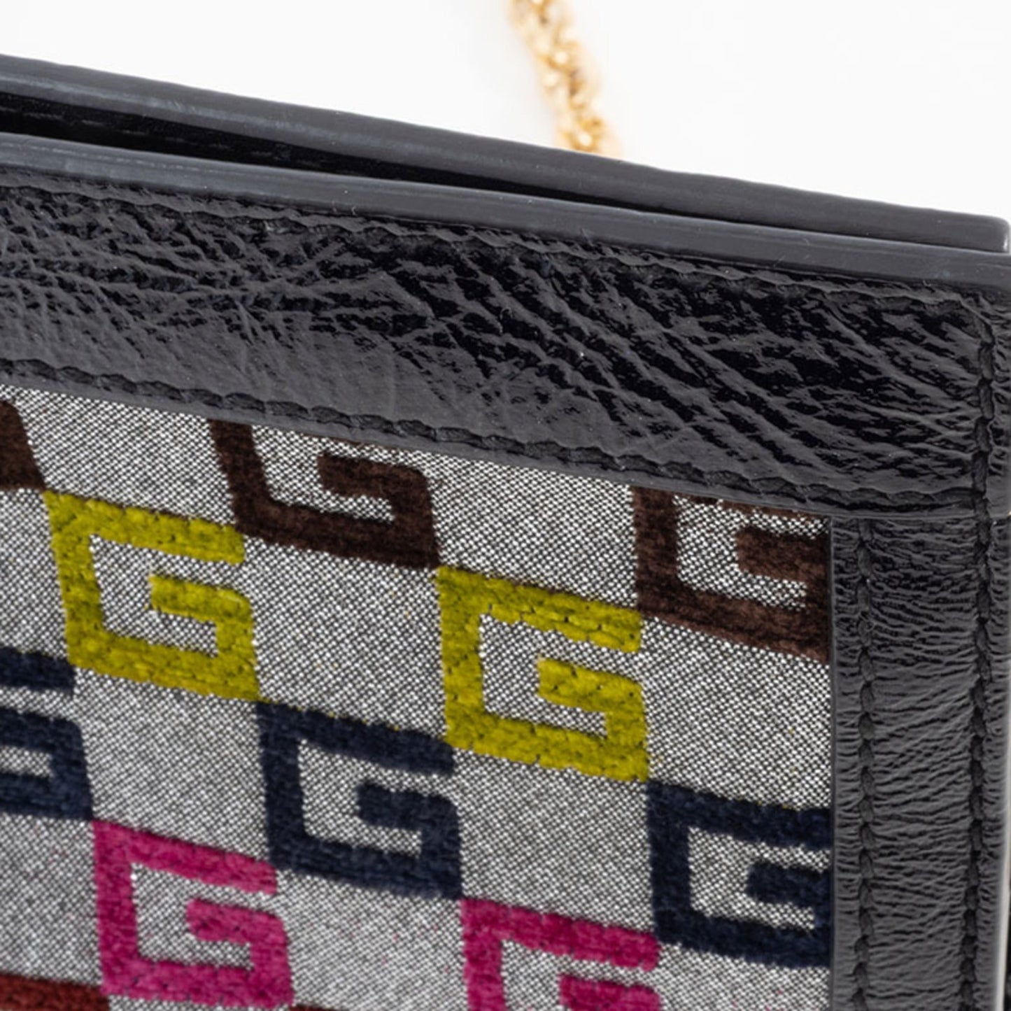 Gucci Multi-Color Canvas Leather Shoulder Bag ( )
