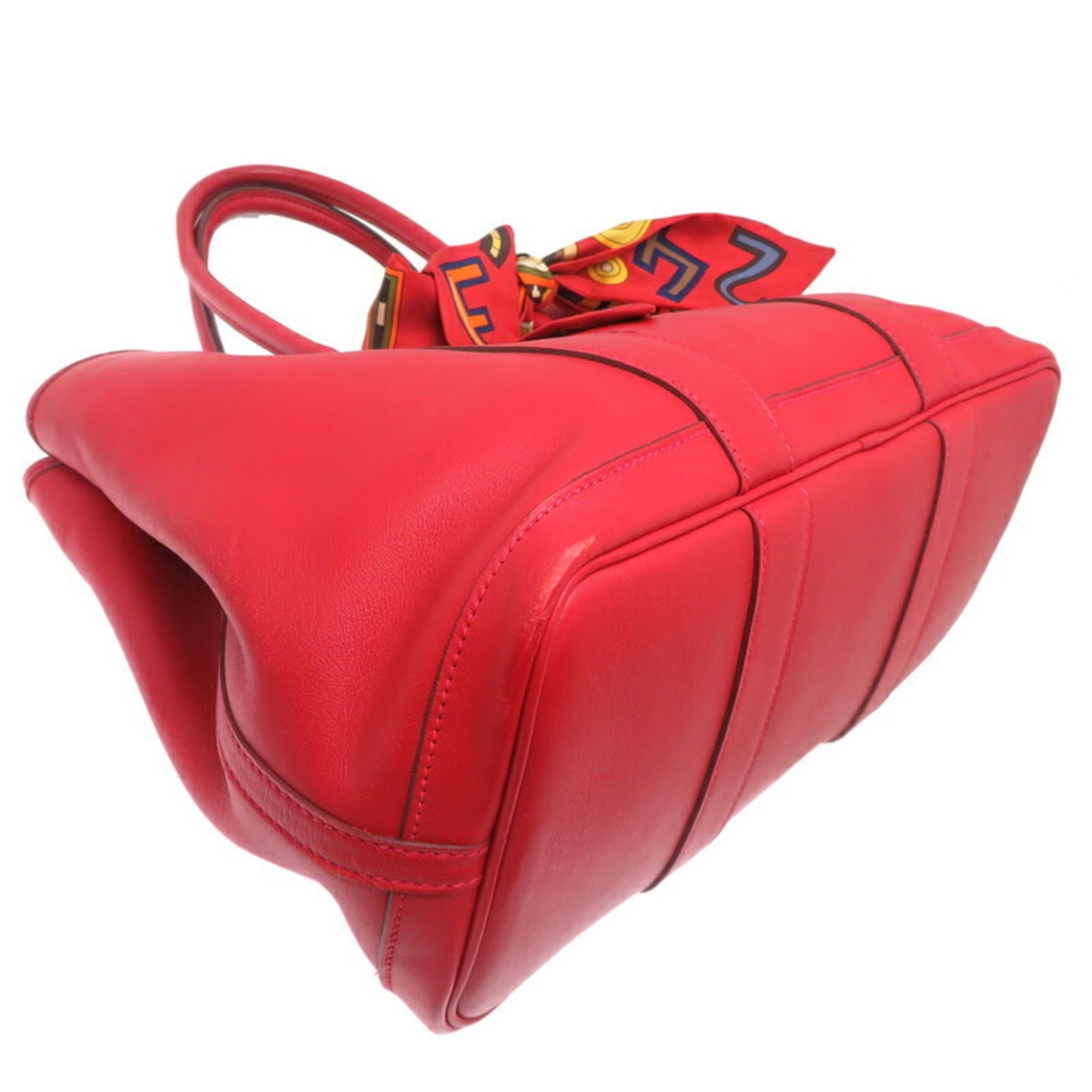 Hermes Red Color Swift Leather Tote Bag ( )