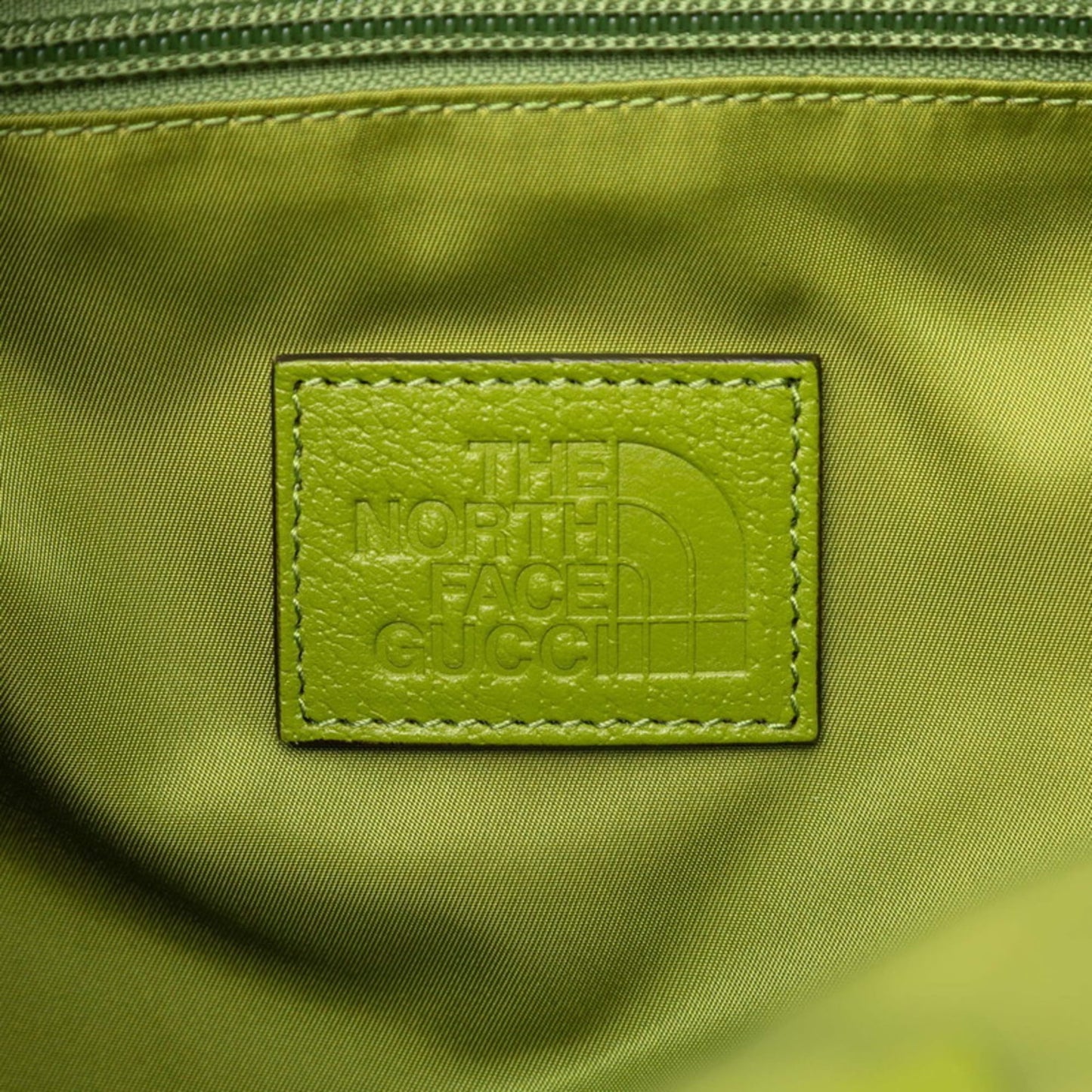 Gucci Green Multi-Color Nylon Leather Backpack ( )
