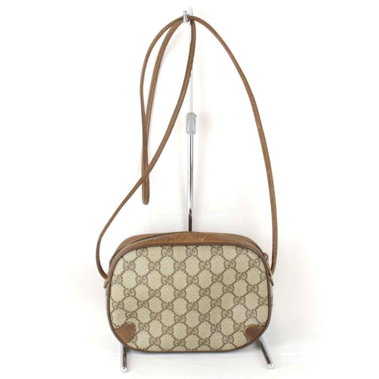 Gucci Brown Gg Supreme Shoulder Bag ( )