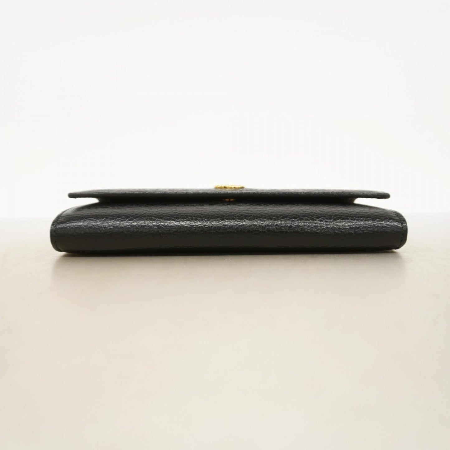 Gucci Black Leather Long Wallet (Bi-Fold) ( )