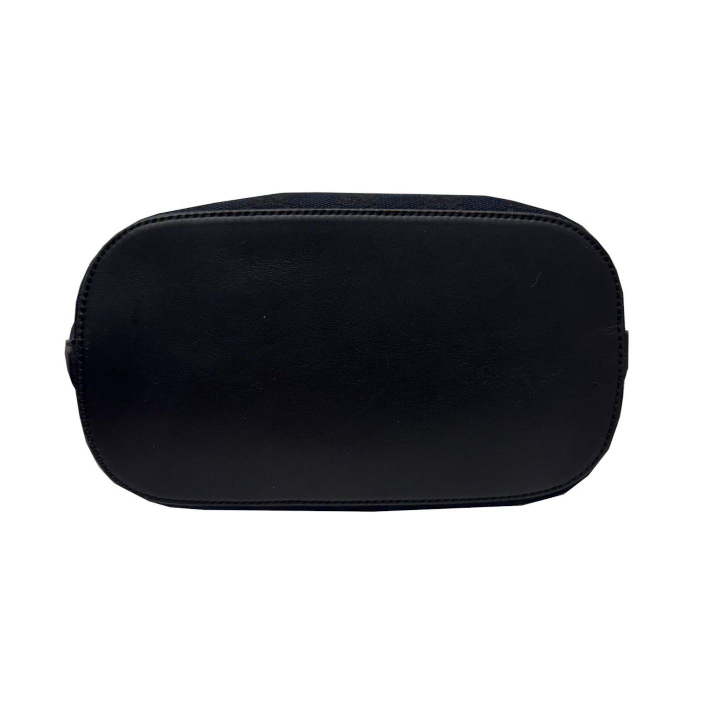 Gucci Black Gg Canvas Leather Shoulder Bag ( )