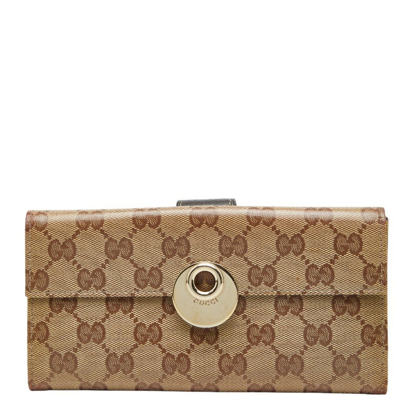 Gucci Beige Pvc Leather Coin Purse/Coin Case ( )