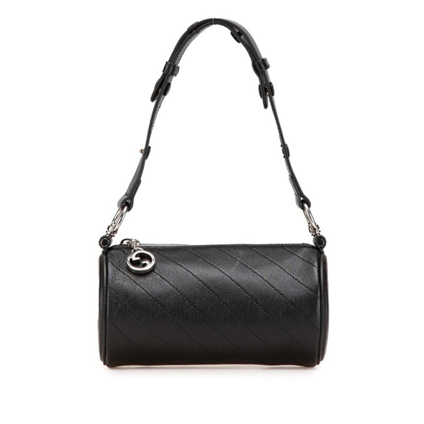 Gucci Black Leather Shoulder Bag ( )