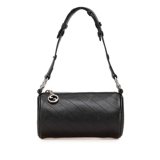 Gucci Black Leather Shoulder Bag ( )