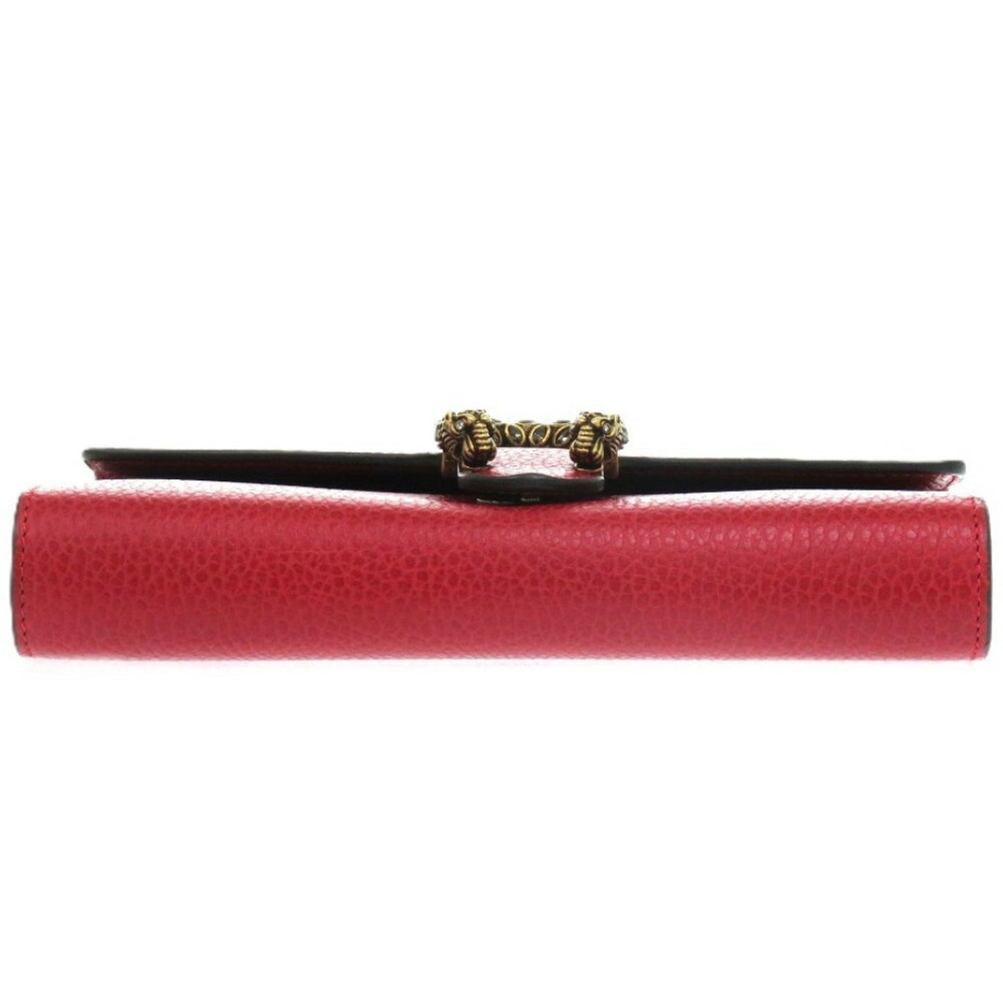 Gucci Red Color Leather Chain/Shoulder Wallet ( )