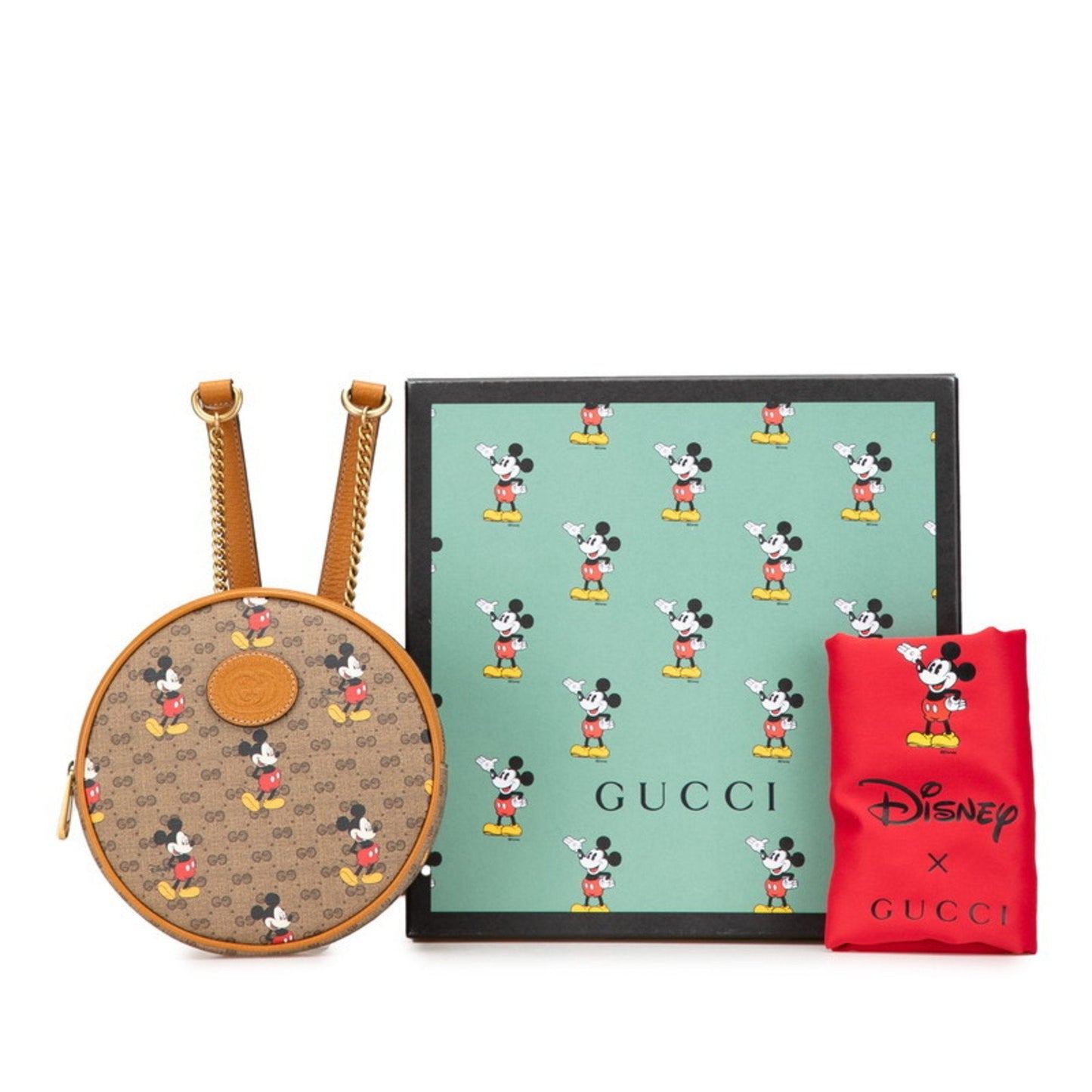 Gucci Brown Pvc Leather Backpack ( )