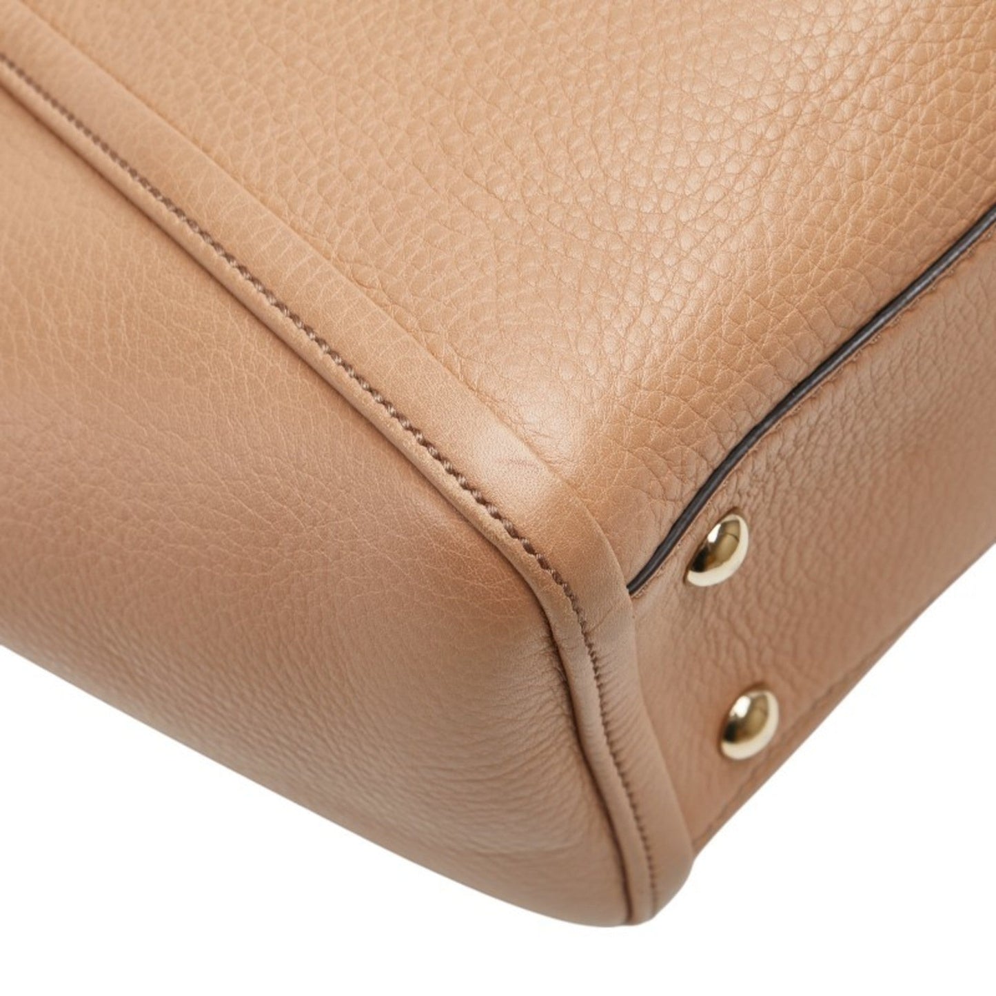 Gucci Beige Leather Handbag Shoulder Bag ( )