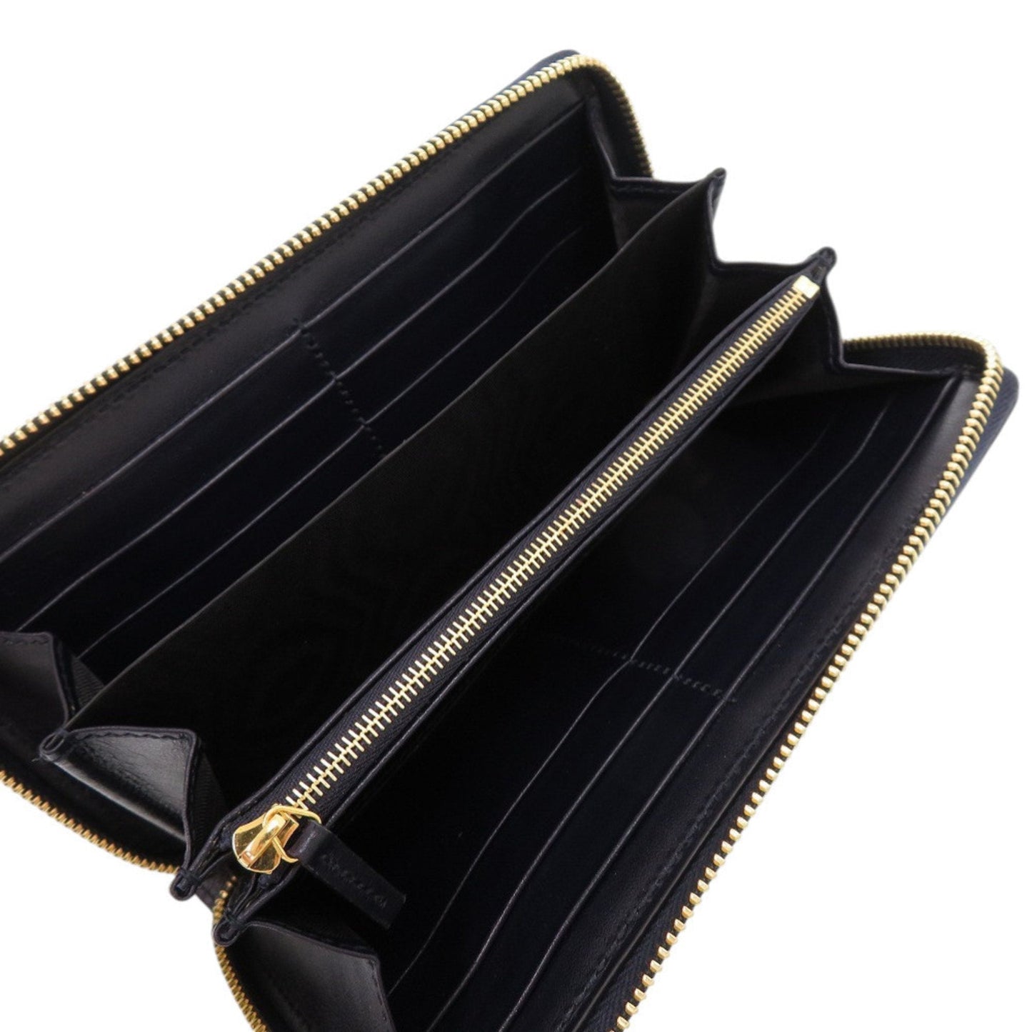Gucci Beige Navy Canvas Leather Long Wallet (Bi-Fold) ( )