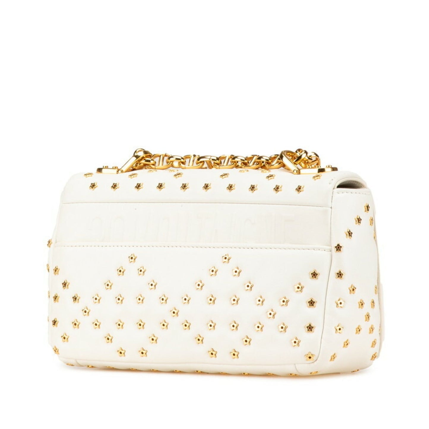 Christian Dior White Leather Shoulder Bag ()