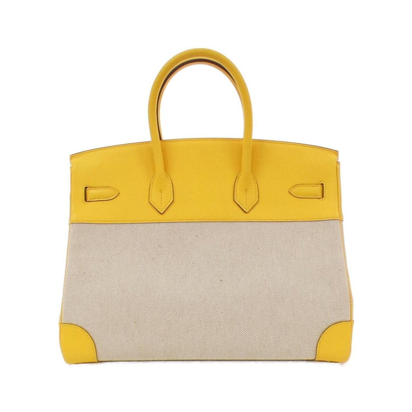 Hermes Jaune Toile H Epsom Leather Handbag ( )