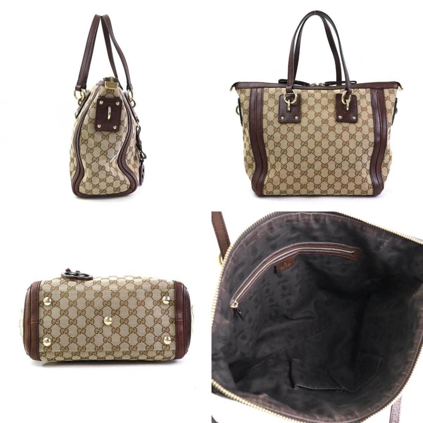 Gucci Brown Gg Canvas Handbag Shoulder Bag ( )