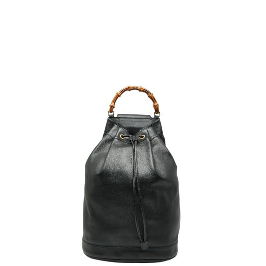 Gucci Black Leather Shoulder Bag Sling Bag ( )