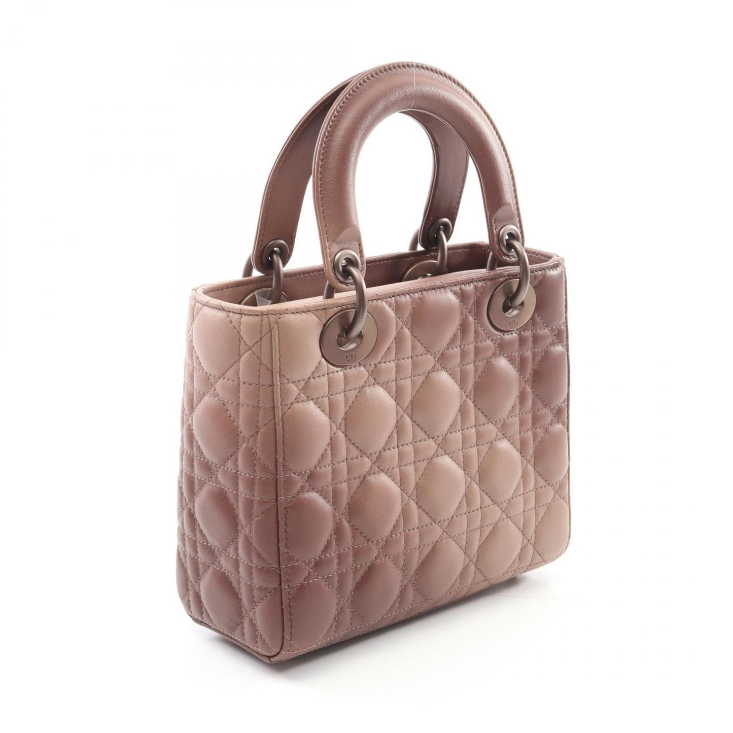 Christian Dior Lady Dior Pink Leather Handbag ()