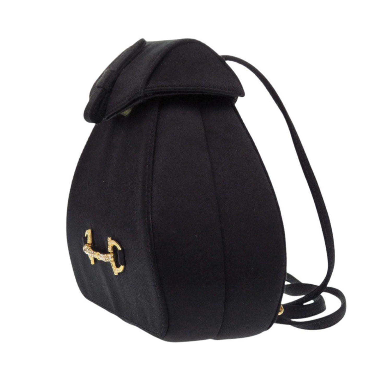 Gucci Black Satin Rhinestone Backpack ( )